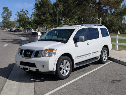 White 2010 Nissan Armada Titanium