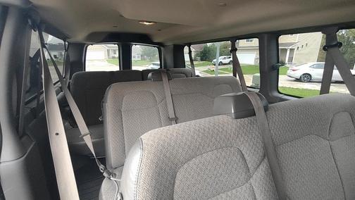 White 2019 Chevrolet Express 3500 LT