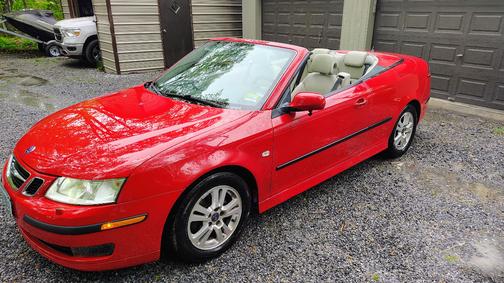 Red 2006 Saab 9-3 2.0T