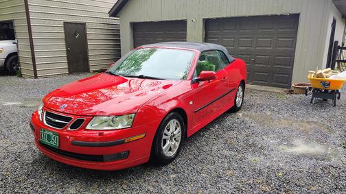 Red 2006 Saab 9-3 2.0T