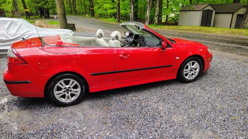Red 2006 Saab 9-3 2.0T