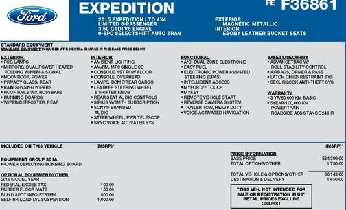 Gray 2015 Ford Expedition Limited