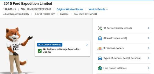 Gray 2015 Ford Expedition Limited