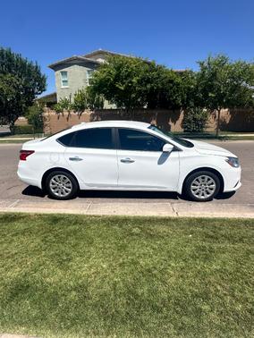 White 2017 Nissan Sentra SV
