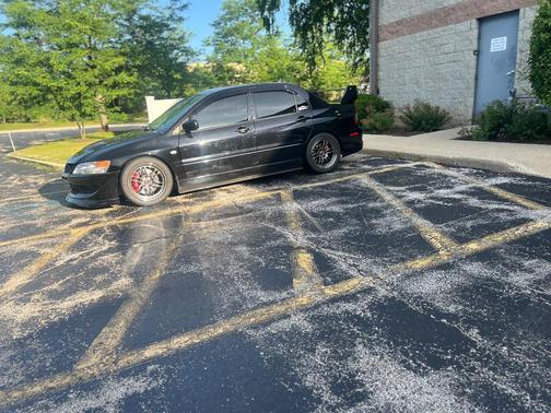 Black 2005 Mitsubishi Lancer Evolution VIII