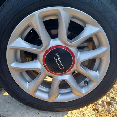 Blue 2016 FIAT 500 Easy