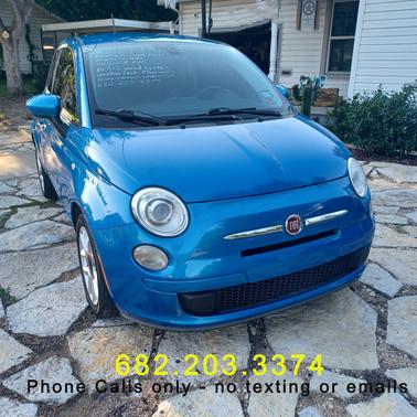 Blue 2016 FIAT 500 Easy