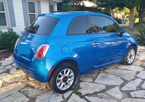 Blue 2016 FIAT 500 Easy
