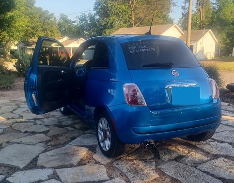 Blue 2016 FIAT 500 Easy