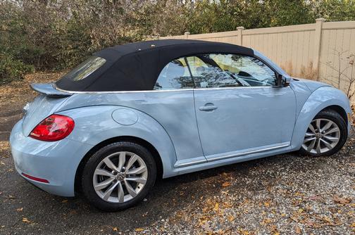 Blue 2013 Volkswagen Beetle 2.0L TDI