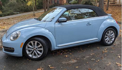 Blue 2013 Volkswagen Beetle 2.0L TDI