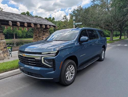 Blue 2025 Chevrolet Suburban LS
