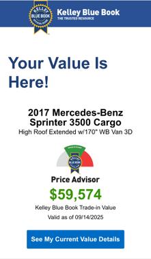 2017 Mercedes-Benz Sprinter 3500 High Roof