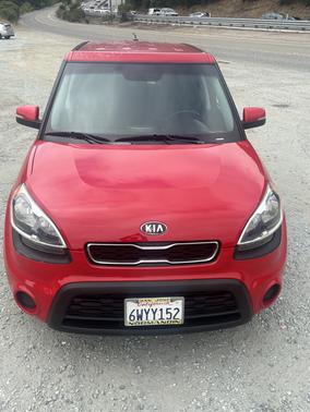 Red 2013 Kia Soul +