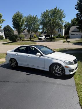 White 2014 Mercedes-Benz C-Class C 300 4MATIC Sport
