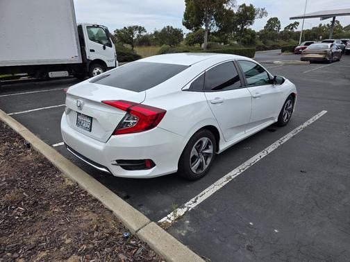 White 2021 Honda Civic LX