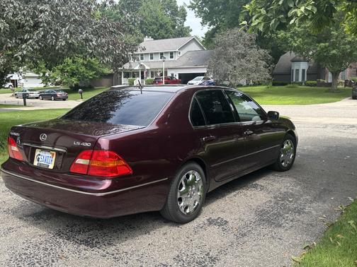 Red 2002 Lexus LS 430 Base