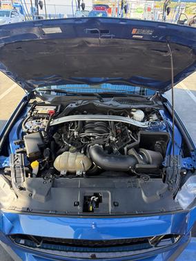 Blue 2018 Ford Mustang GT