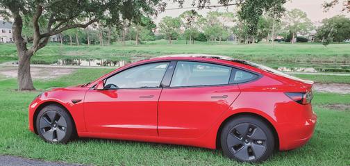 Red 2023 Tesla Model 3 Base