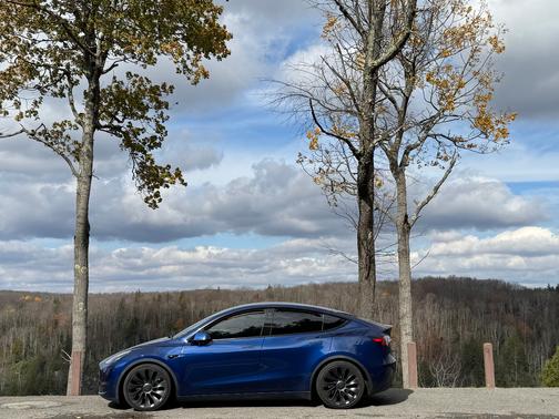 Blue 2021 Tesla Model Y Long Range