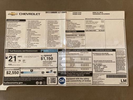 2013 Chevrolet Camaro 2LT