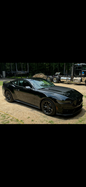 Black 2024 Ford Mustang Dark Horse