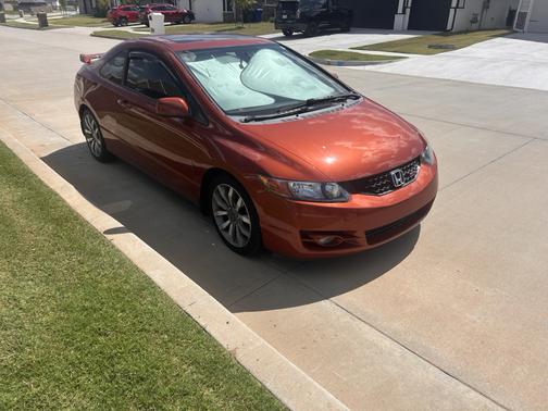 Orange 2009 Honda Civic Si