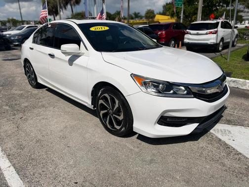 White 2017 Honda Accord Sport