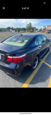 Blue 2008 Lexus LS 460 Base