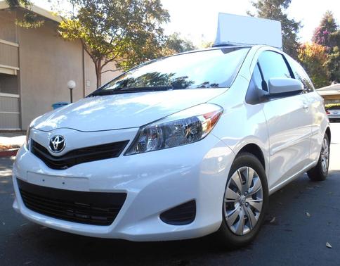 White 2014 Toyota Yaris LE