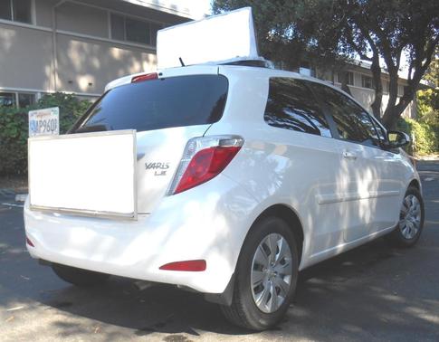 White 2014 Toyota Yaris LE
