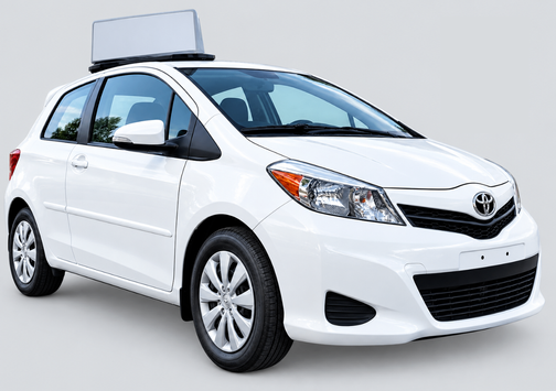 White 2014 Toyota Yaris LE