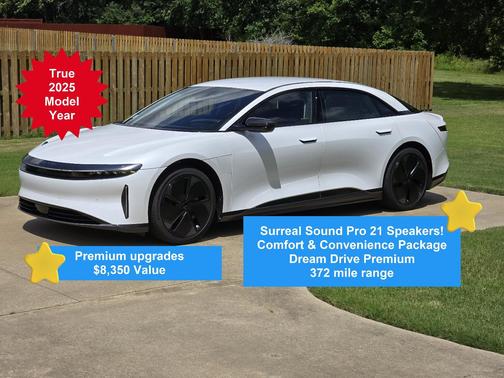 White 2025 Lucid Air Pure