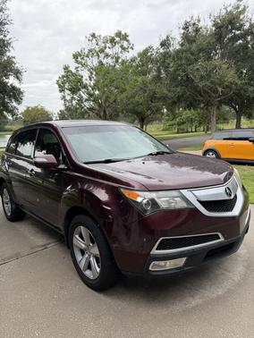 Red 2011 Acura MDX 3.7L