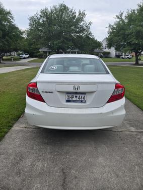 White 2012 Honda Civic LX