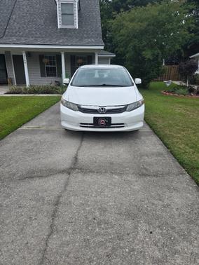 White 2012 Honda Civic LX