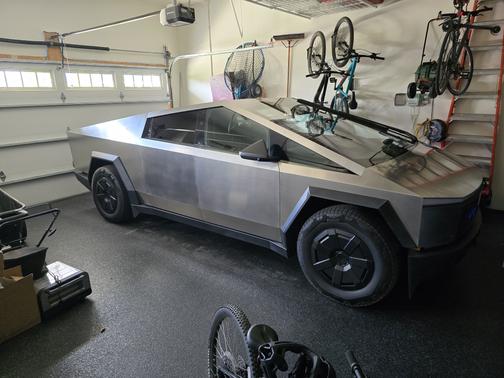 Silver 2024 Tesla Cybertruck Cyberbeast