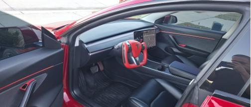 Red 2020 Tesla Model 3 Performance