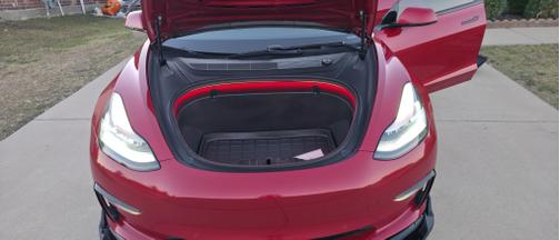Red 2020 Tesla Model 3 Performance