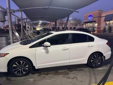 White 2014 Honda Civic EX