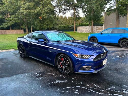 Blue 2016 Ford Mustang GT Premium