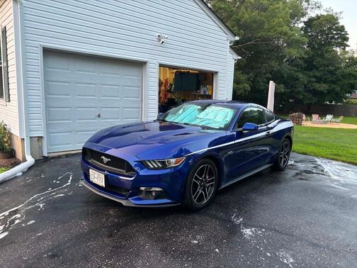 Blue 2016 Ford Mustang GT Premium