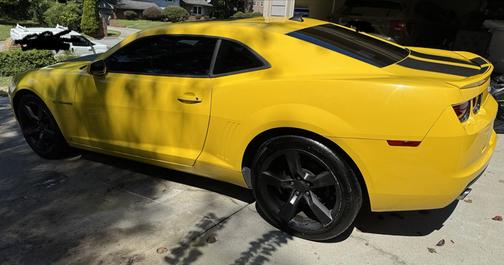 Yellow 2010 Chevrolet Camaro 2LT