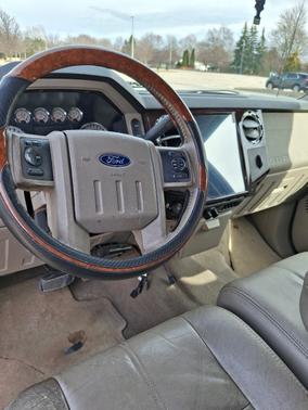 Blue 2008 Ford F-350 Lariat Crew Cab Super Duty