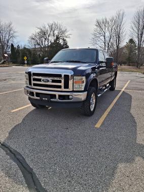 Blue 2008 Ford F-350 Lariat Crew Cab Super Duty