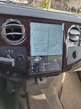 Blue 2008 Ford F-350 Lariat Crew Cab Super Duty