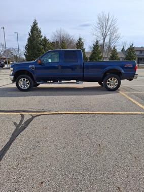 Blue 2008 Ford F-350 Lariat Crew Cab Super Duty