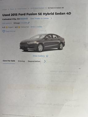 2015 Ford Fusion SE