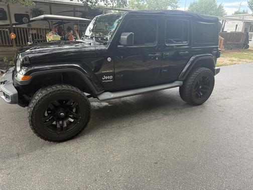 Black 2018 Jeep Wrangler Unlimited Sahara