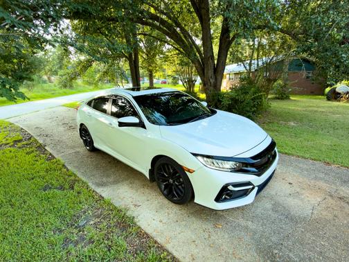 White 2020 Honda Civic Si Base